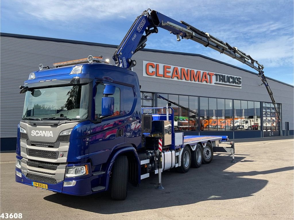 LKW van het type Scania G 450 8x4 Fassi 45 Tonmeter laadkraan + Fly-Jib Just 151.350 km!, Gebrauchtmaschine in ANDELST (Foto 1)