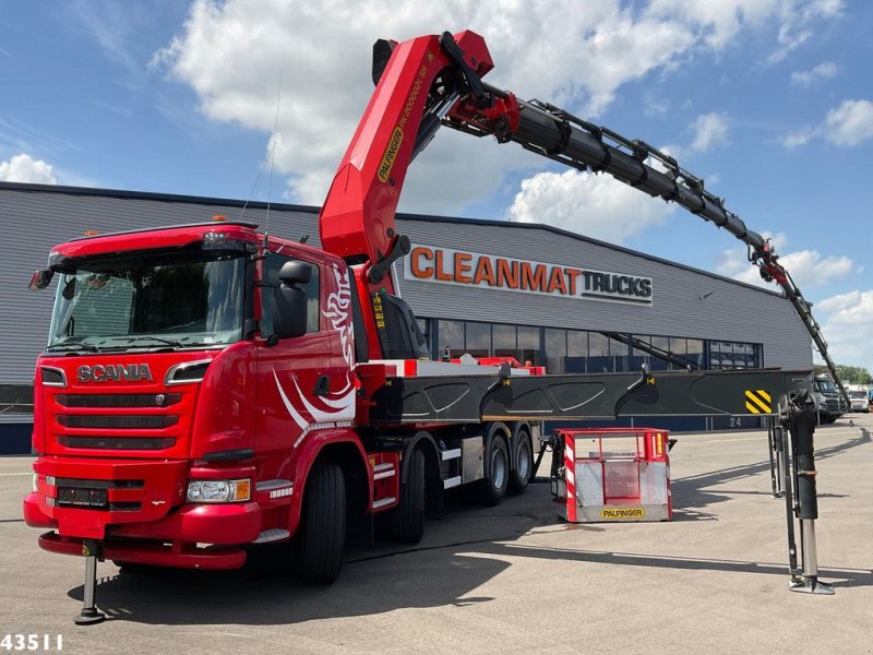 LKW Türe ait Scania G 450 8x4 Full Steel Palfinger 200 Tonmeter laadkraan + Fly-Jib, Gebrauchtmaschine içinde ANDELST (resim 1)