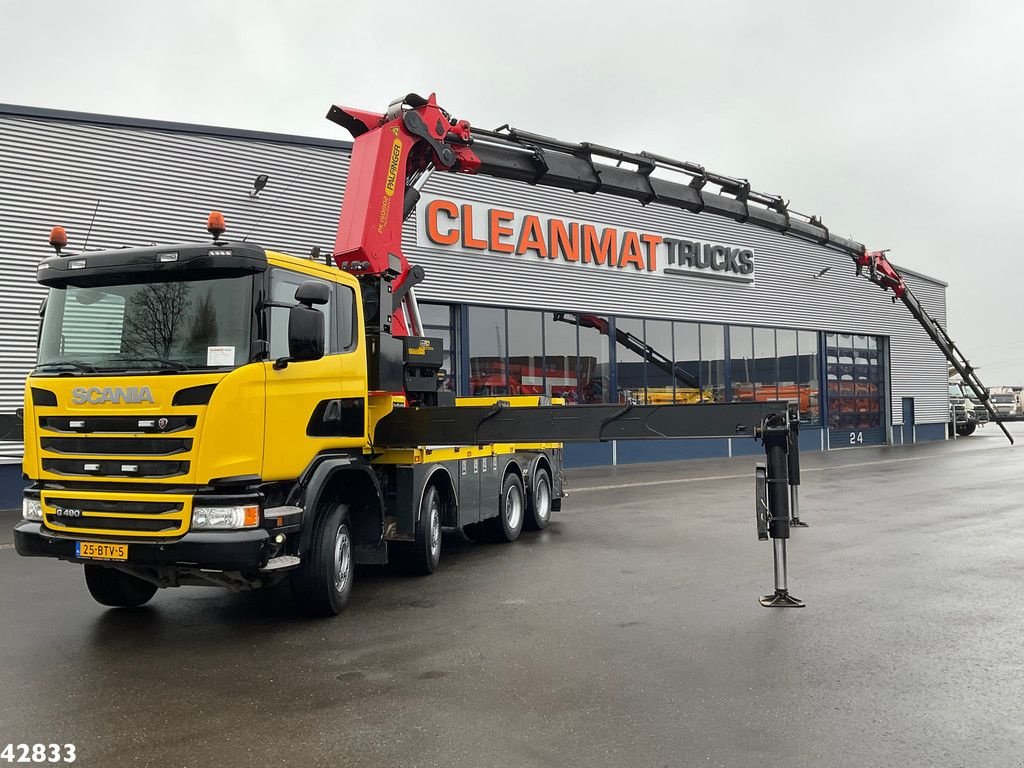 LKW типа Scania G 490 8x4 Euro 6 Palfinger 150 Tonmeter laadkraan + JIB Just 67., Gebrauchtmaschine в ANDELST (Фотография 1)