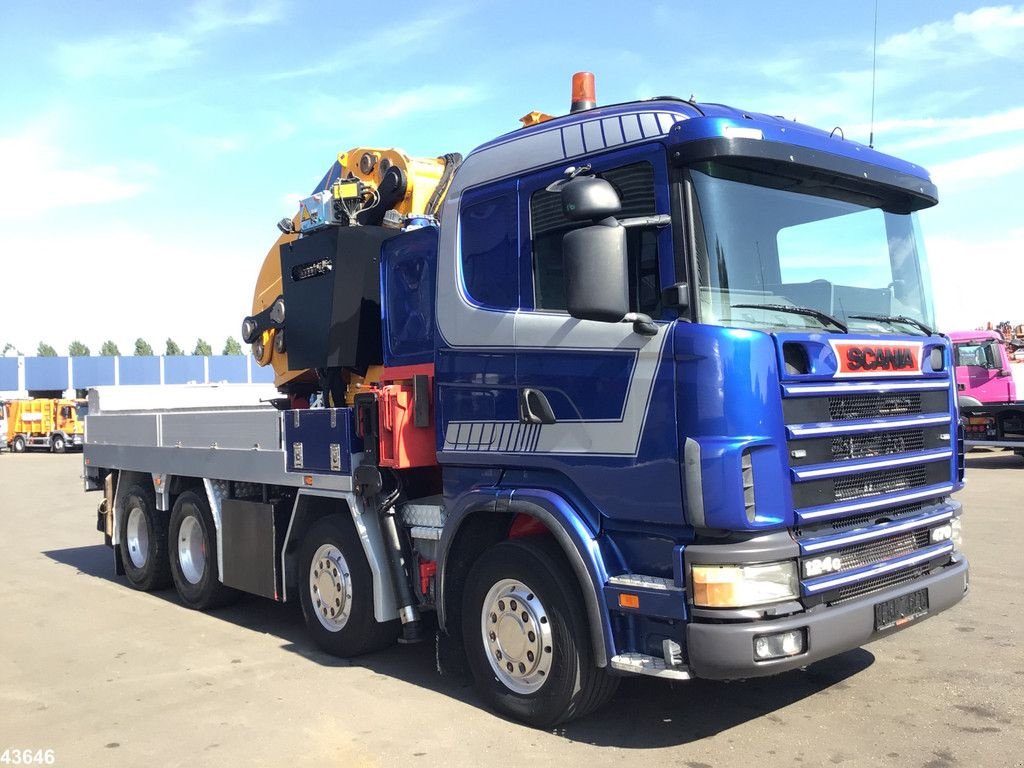 LKW van het type Scania R 124.470 8x4 Effer 175 Tonmeter laadkraan + Fly-Jib, Gebrauchtmaschine in ANDELST (Foto 5)