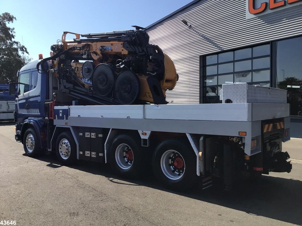 LKW van het type Scania R 124.470 8x4 Effer 175 Tonmeter laadkraan + Fly-Jib, Gebrauchtmaschine in ANDELST (Foto 7)