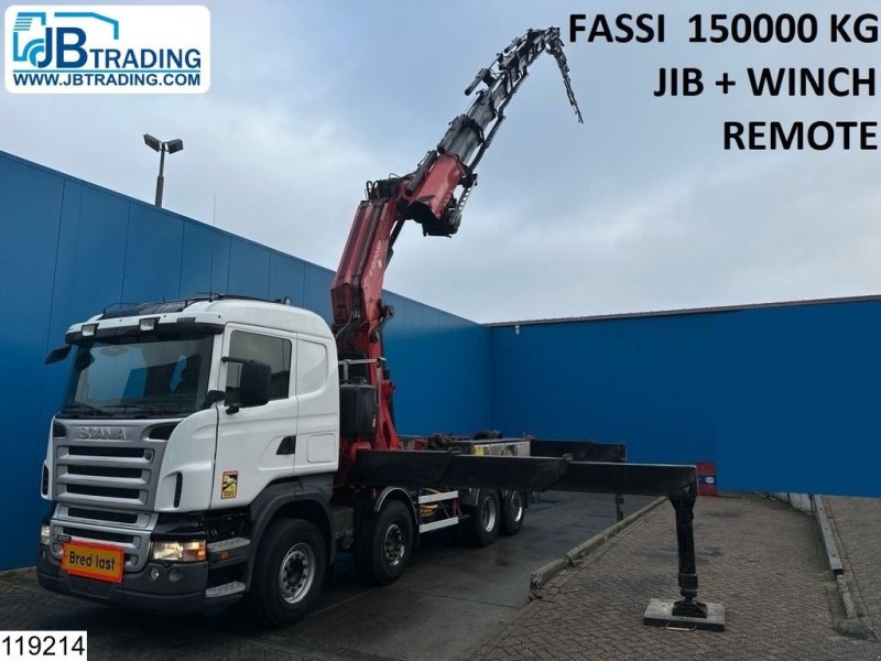 LKW del tipo Scania R 420 8X2, EURO 3, Fassi, JIP, 150.000 KG, Gebrauchtmaschine In Ede (Immagine 1)