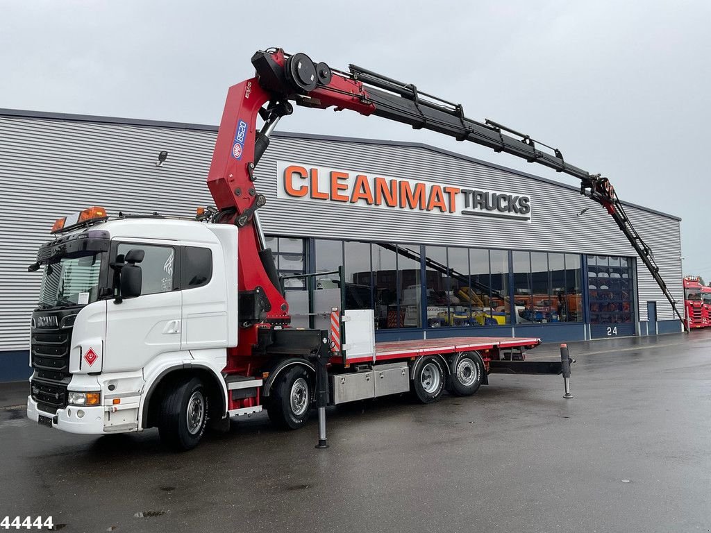 LKW van het type Scania R 500 8x2 HMF 85 Tonmeter laadkraan + Fly-Jib, Gebrauchtmaschine in ANDELST (Foto 1)