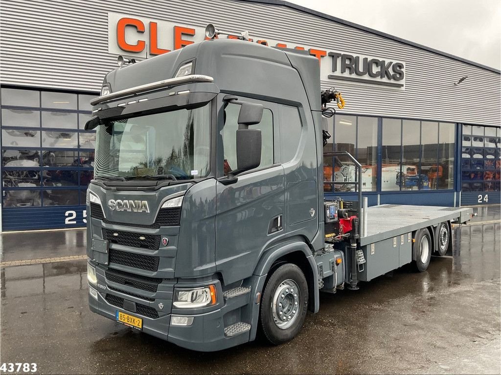 LKW типа Scania R 650 Euro 6 V8 Retarder HMF 26 Tonmeter laadkraan Autotransport, Gebrauchtmaschine в ANDELST (Фотография 4)