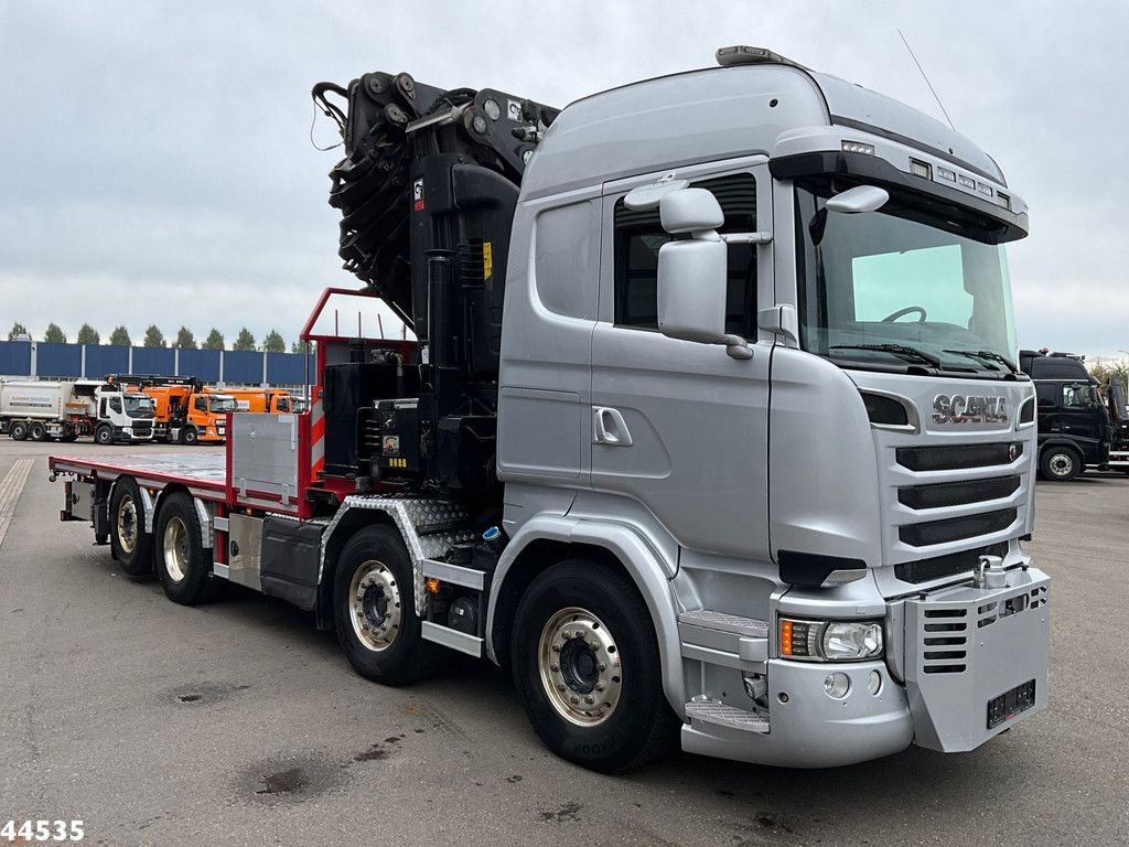 LKW del tipo Scania R 730 8x2 V8 Retarder Euro 6 Hiab 85 Tonmeter laadkraan + Fly-ji, Gebrauchtmaschine In ANDELST (Immagine 3)