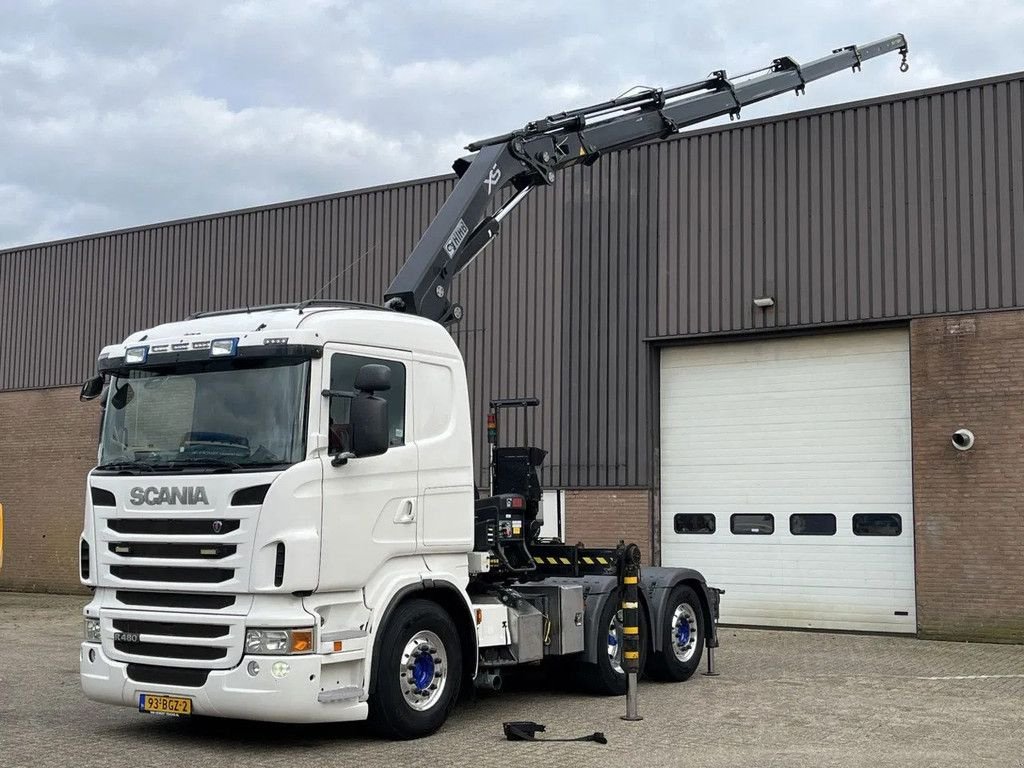 LKW Türe ait Scania R480 / Hiab 28 ton meter kraan / Radio remote / Euro5 / Retarder, Gebrauchtmaschine içinde Ammerzoden (resim 1)