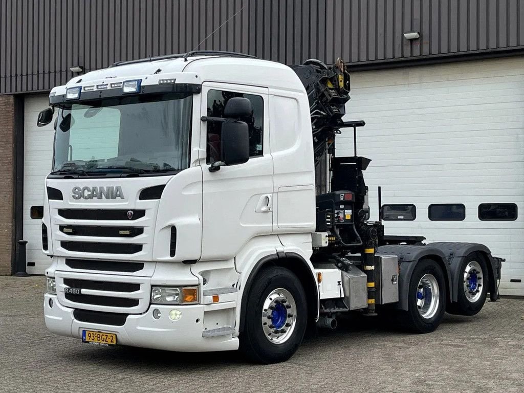 LKW du type Scania R480 / Hiab 28 ton meter kraan / Radio remote / Euro5 / Retarder, Gebrauchtmaschine en Ammerzoden (Photo 4)