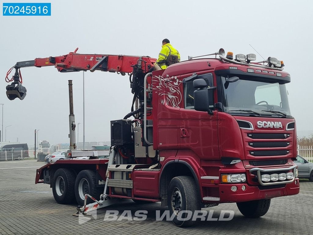 LKW от тип Scania R580 6X4 Jonsered J28505 83 Crane Kran Steel-suspension Retarder, Gebrauchtmaschine в Veghel (Снимка 3)