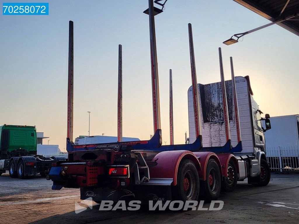 LKW du type Scania R730 8X4 Timber transporter 3-Pedals Lift+Lenkachse Big-Axle Eur, Gebrauchtmaschine en Veghel (Photo 5)