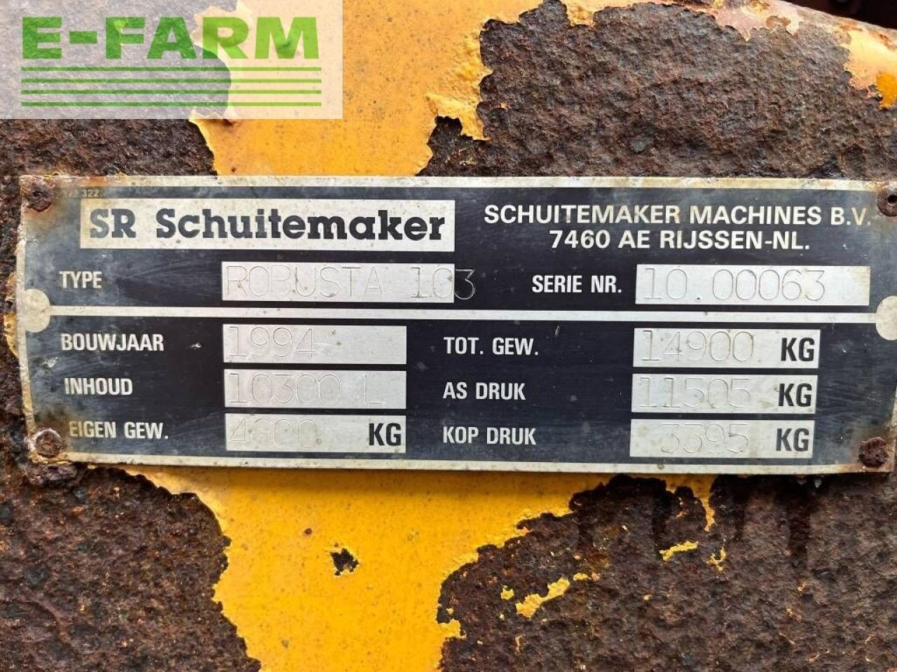 LKW του τύπου Schuitemaker robust 103 tank, Gebrauchtmaschine σε ag BROEKLAND (Φωτογραφία 7)