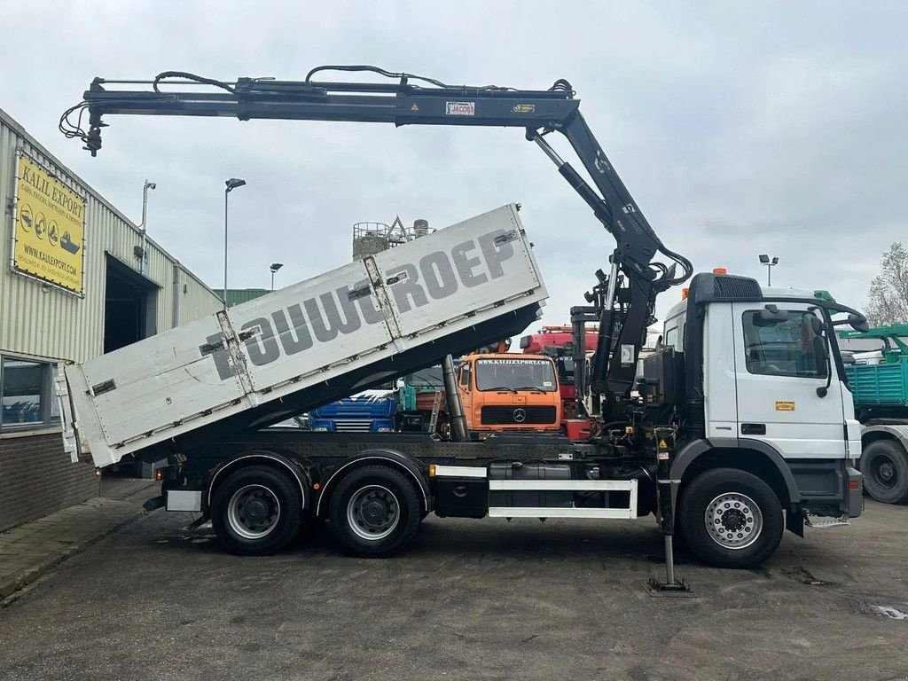 LKW des Typs Sonstige Mercedes Benz Actros 2636 (2641) MP2 Kipper 6x4 V6 EPS Hiab Crane Full Steel S, Gebrauchtmaschine in 'S-Hertogenbosch (Bild 10)