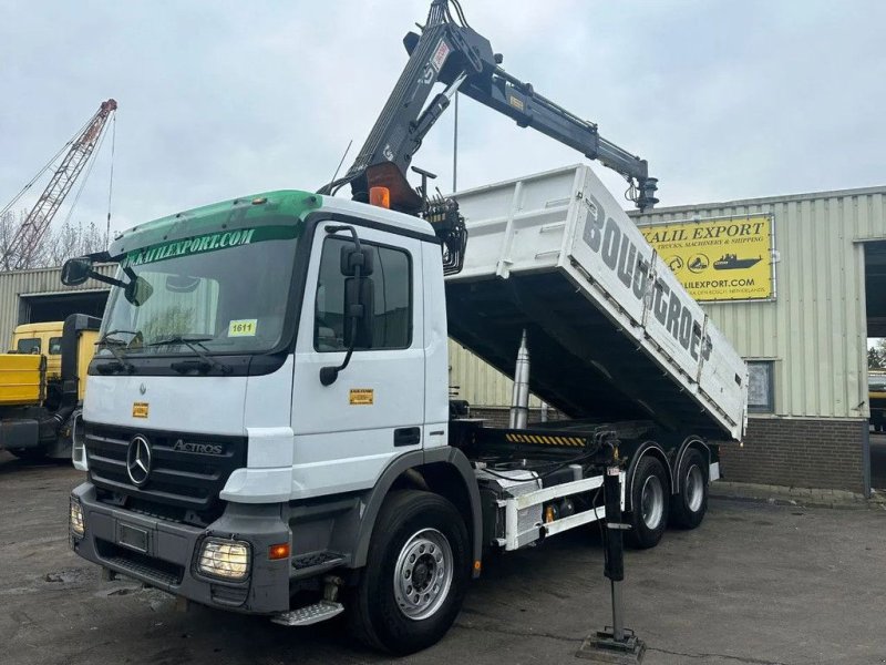 LKW za tip Sonstige Mercedes Benz Actros 2636 (2641) MP2 Kipper 6x4 V6 EPS Hiab Crane Full Steel S, Gebrauchtmaschine u 'S-Hertogenbosch