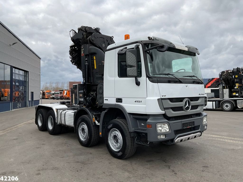 LKW van het type Sonstige Mercedes Benz Actros 4151 V8 8x4 Hiab 70 ton/meter laadkraan + Fly-Jib!, Gebrauchtmaschine in ANDELST (Foto 3)