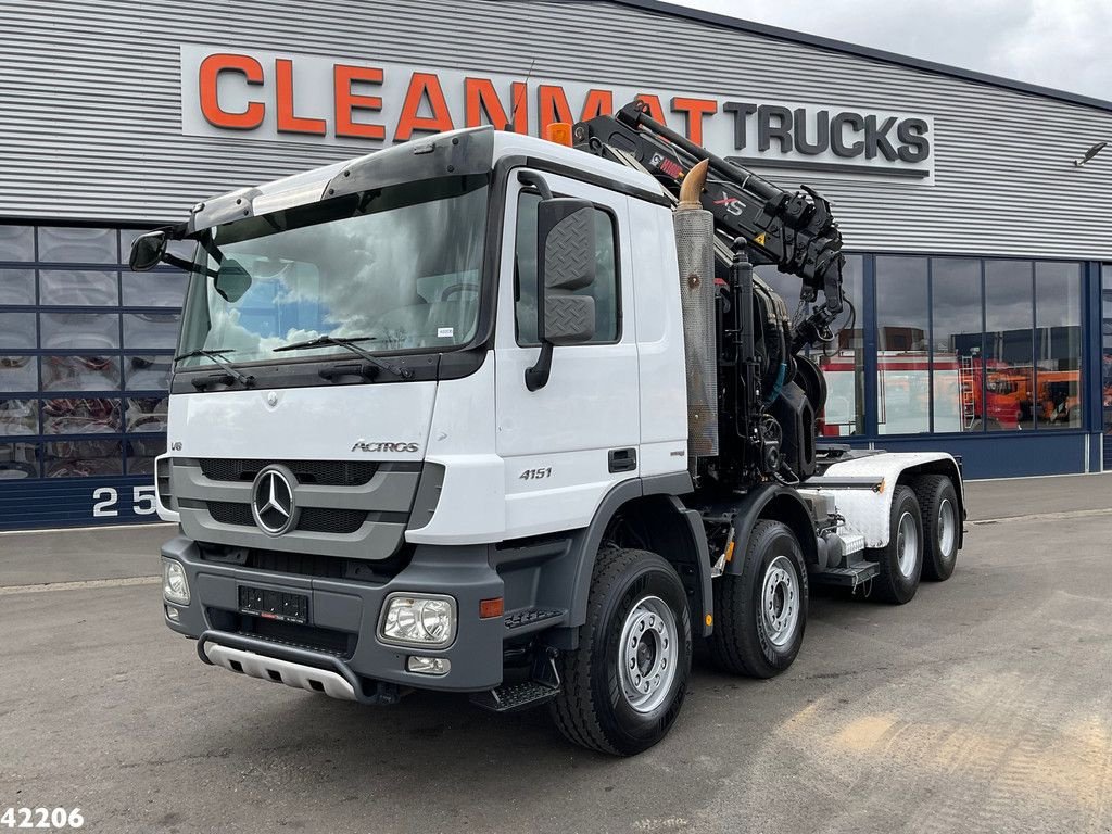 LKW Türe ait Sonstige Mercedes Benz Actros 4151 V8 8x4 Hiab 70 ton/meter laadkraan + Fly-Jib!, Gebrauchtmaschine içinde ANDELST (resim 2)