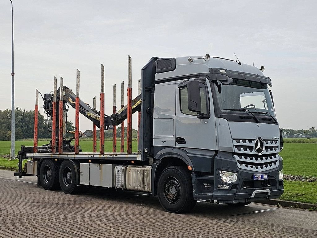 LKW des Typs Sonstige Mercedes Benz AROCS 2651 6x4 wood crane, Gebrauchtmaschine in Vuren (Bild 5)