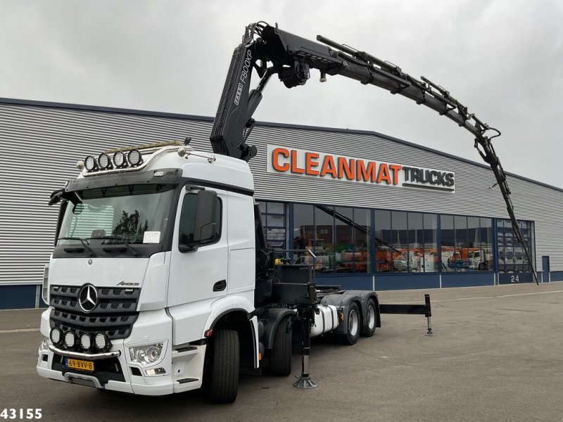 LKW du type Sonstige Mercedes Benz Arocs 3251 8x4 Euro 6 Fassi 80 Tonmeter laadkraan + Fly-Jib, Gebrauchtmaschine en ANDELST