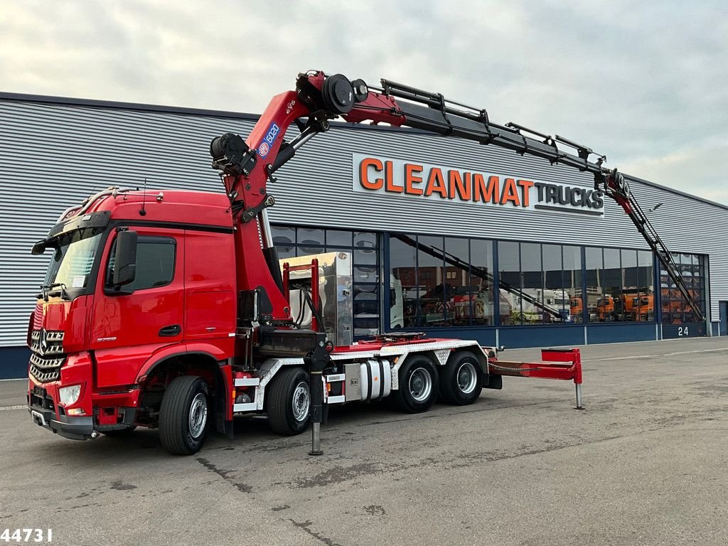 LKW typu Sonstige Mercedes Benz Arocs 3257 V8 8x4 Euro 6 HMF 60 Tonmeter laadkraan + Fly-JIb, Gebrauchtmaschine v ANDELST (Obrázek 1)