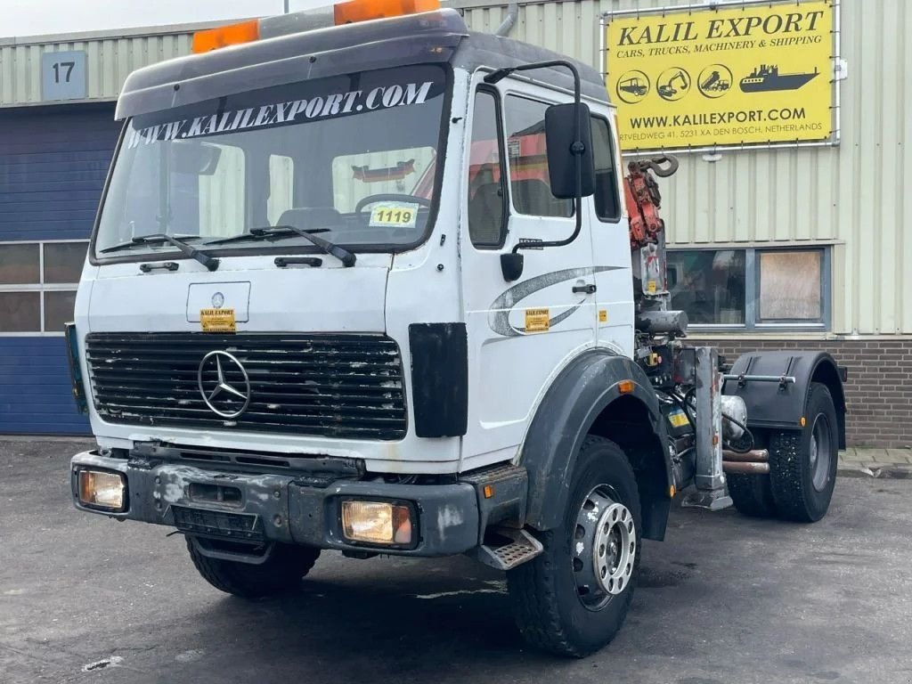 LKW Türe ait Sonstige Mercedes Benz SK 1922 Tractor 4x4 With Crane Full Spring V6 Big Axle German Tr, Gebrauchtmaschine içinde 'S-Hertogenbosch (resim 7)