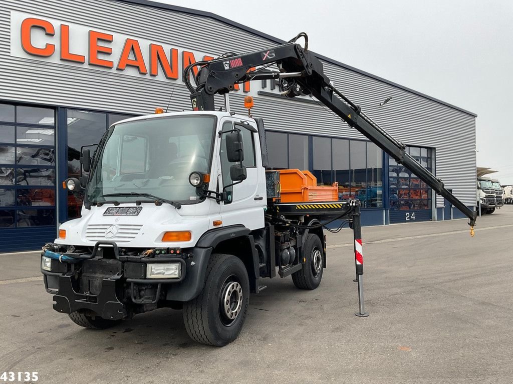 LKW van het type Sonstige Unimog U 500 4x4 Hiab 12 Tonmeter laadkraan (bouwjaar 2009), Gebrauchtmaschine in ANDELST (Foto 1)