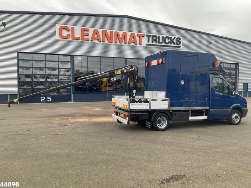 LKW Türe ait Volkswagen Crafter Servicewagen Hiab 1,3 Tonmeter laadkraan Just 123.645 Km, Gebrauchtmaschine içinde ANDELST (resim 1)