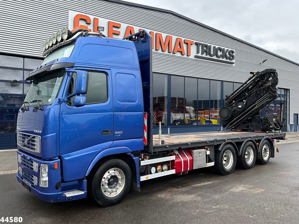 LKW du type Volvo FH 520 8x4 Euro 5 Hiab 24 Tonmeter laadkraan + Fly-jib, Gebrauchtmaschine en ANDELST (Photo 3)