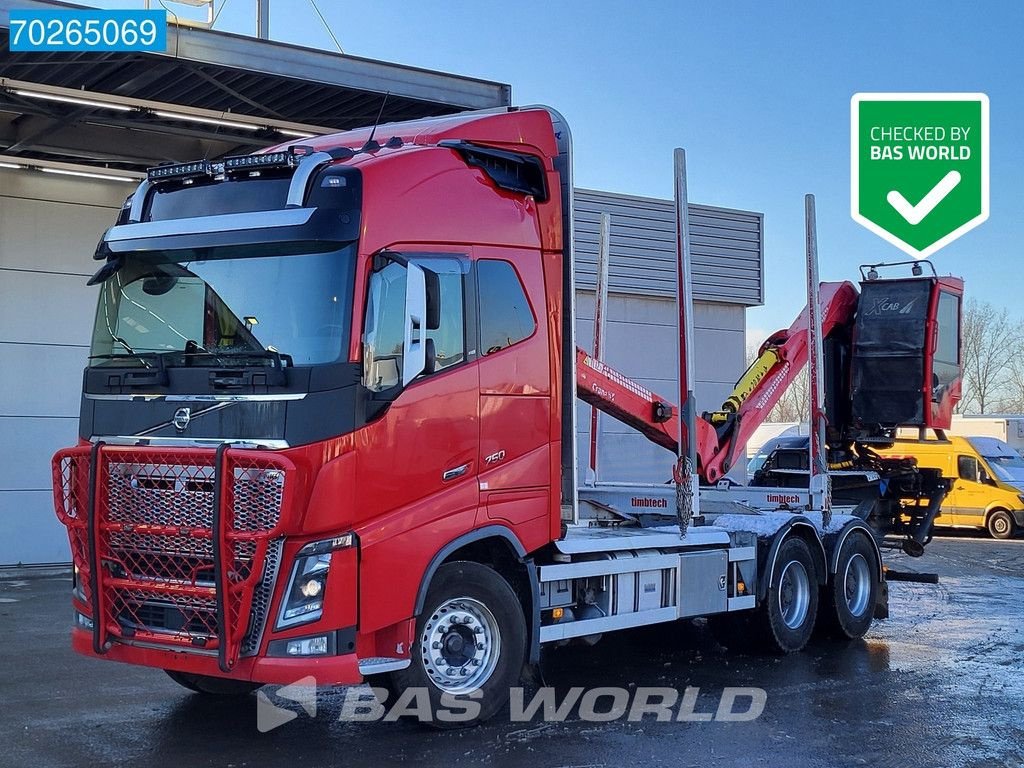 LKW des Typs Volvo FH16 750 6X4 Cranab TL 12.2 Xcab Holztransporter Retarder VEB+ D, Gebrauchtmaschine in Veghel (Bild 1)