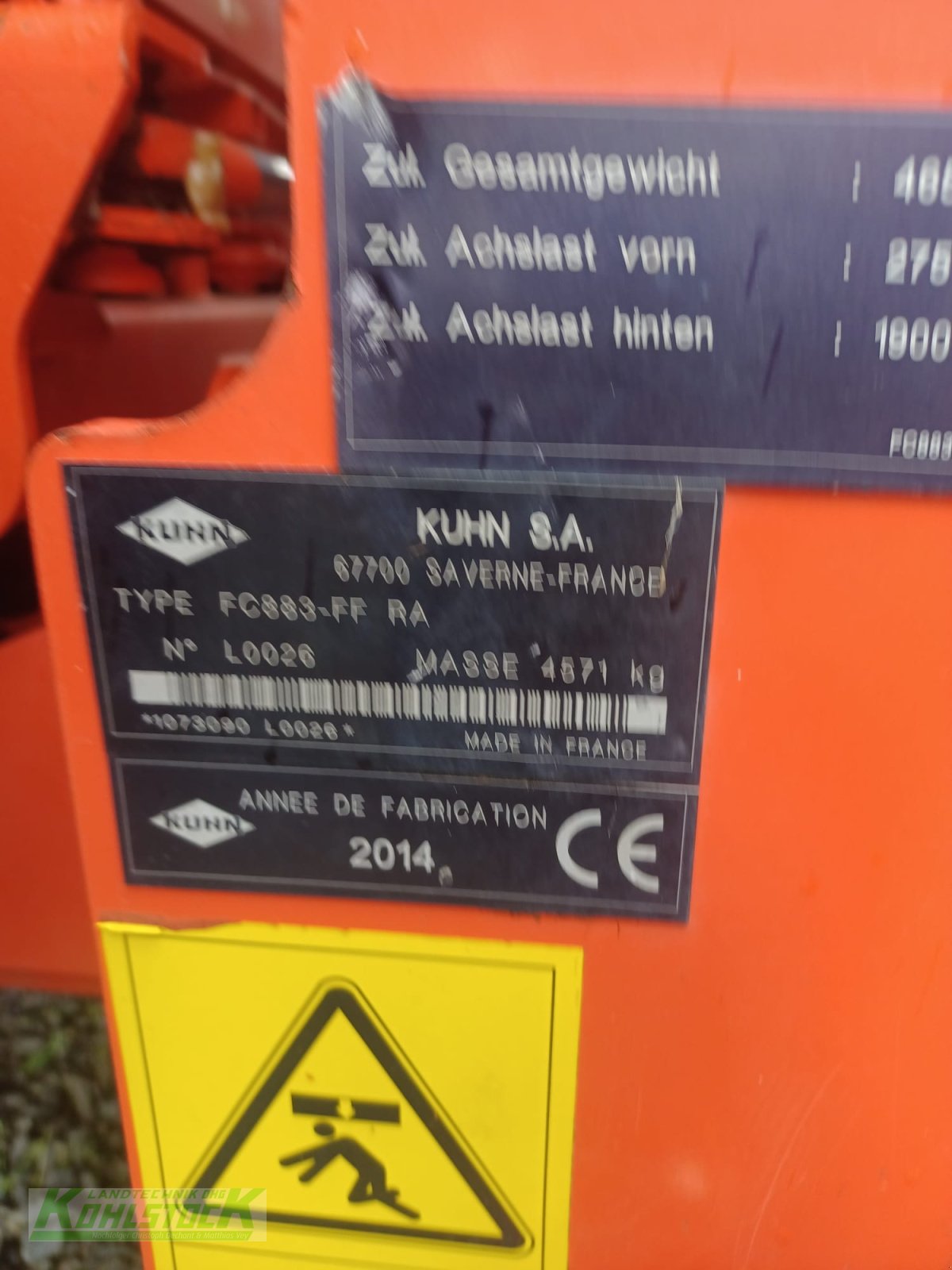 Mähaufbereiter & Zetter tip Kuhn FC 883-FF RA, Gebrauchtmaschine in Tann (Poză 8)