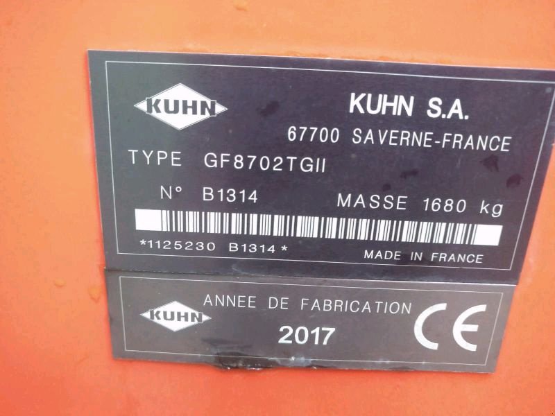 Mähaufbereiter & Zetter του τύπου Kuhn GF 8702T-G2 Digidrive, Gebrauchtmaschine σε Liebenwalde (Φωτογραφία 8)