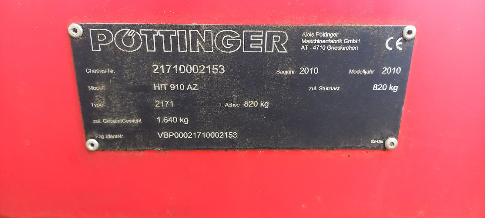 Mähaufbereiter & Zetter typu Pöttinger Hit 910 AZ, Gebrauchtmaschine v Reichenbach (Obrázok 3)
