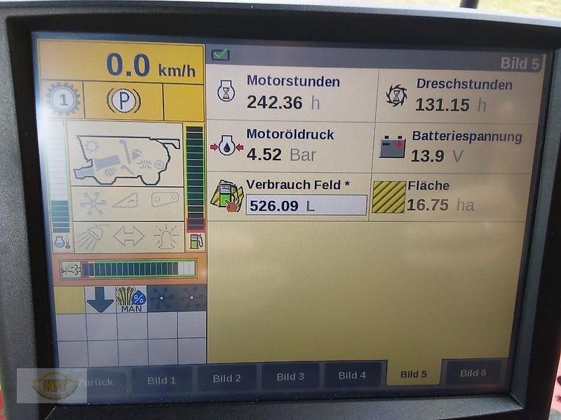 Mähdrescher del tipo Case IH Axial-Flow 6150 inkl. 6,70 m Schneidwerk und Wagen, Vorführmaschine In Mühlhausen-Görmar (Immagine 10)