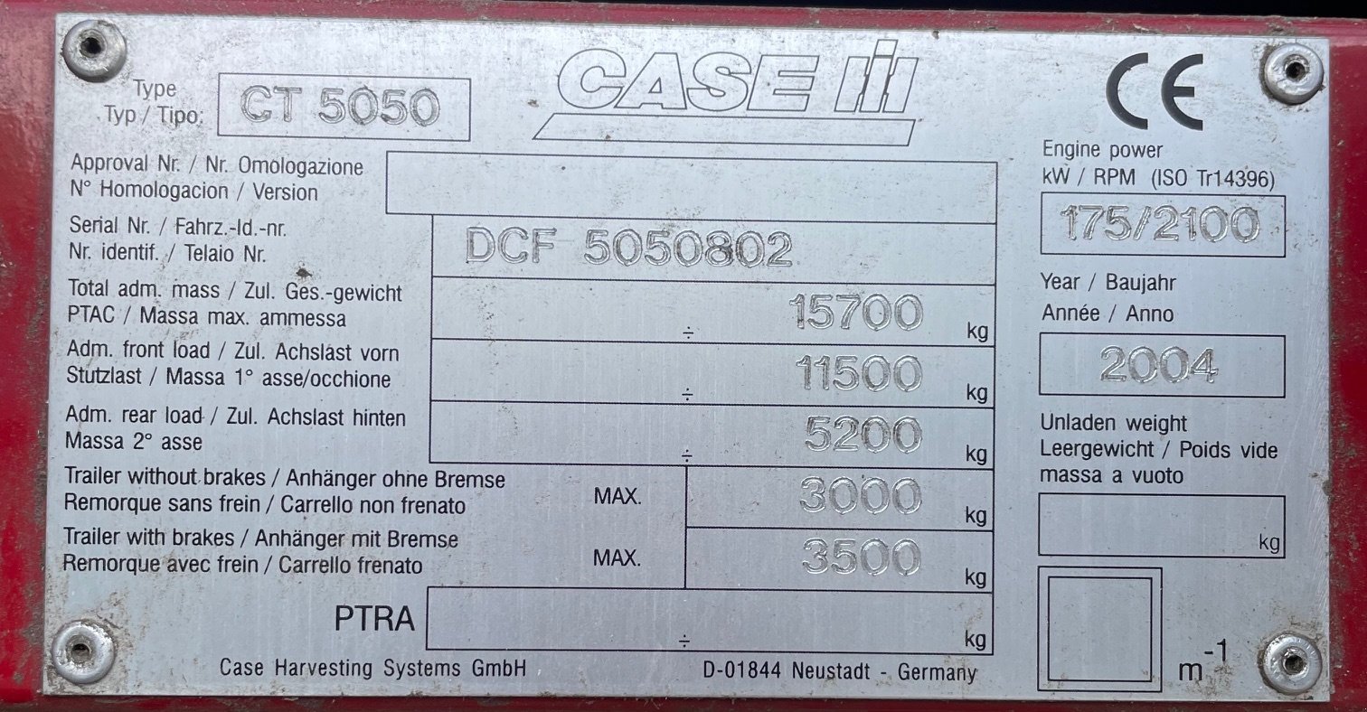 Mähdrescher del tipo Case IH CT 5050, Gebrauchtmaschine en Neunkirchen am Sand (Imagen 3)