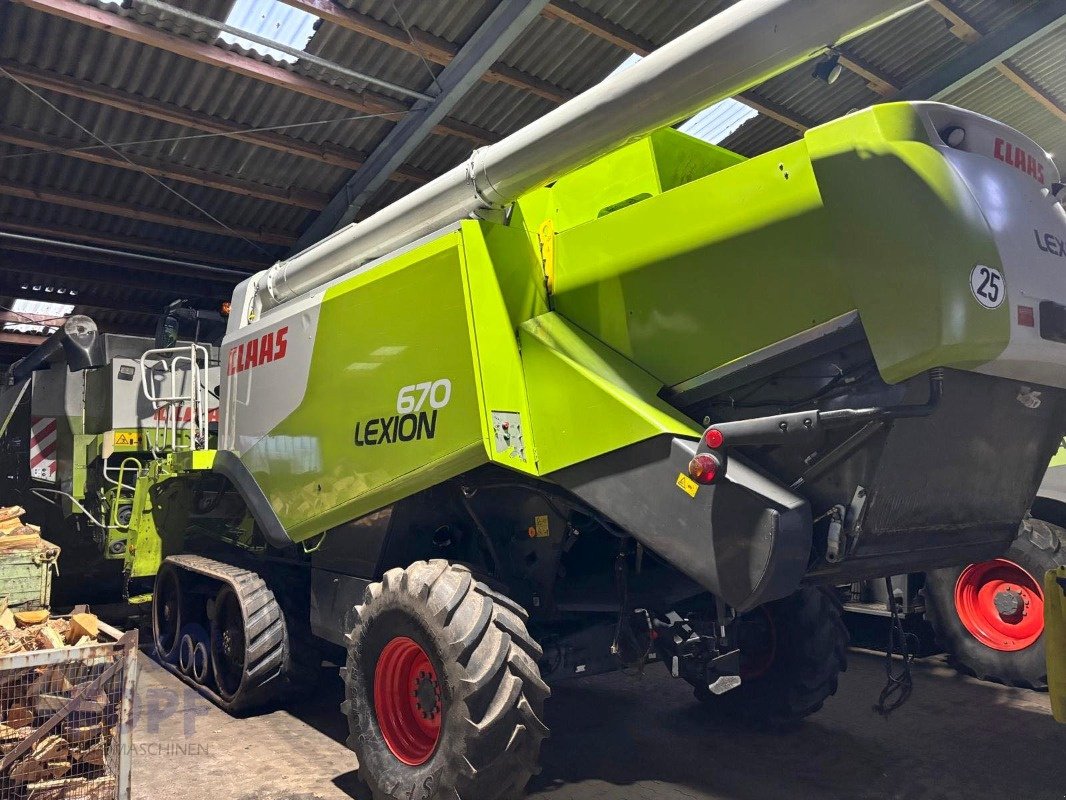 Mähdrescher van het type CLAAS Claas Lexion 670 TT Allrad, Gebrauchtmaschine in Schutterzell (Foto 1)