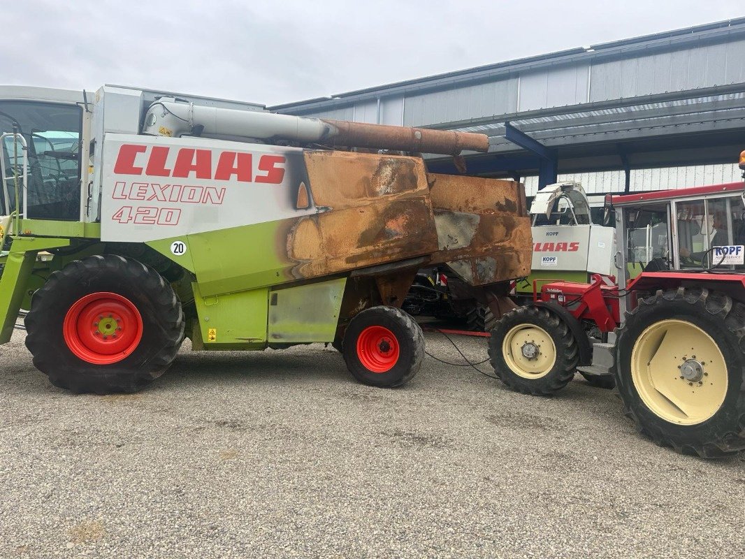 Mähdrescher typu CLAAS Lexion 420 Mercedesmotor Brandschaden hinten, Gebrauchtmaschine v Schutterzell (Obrázok 5)