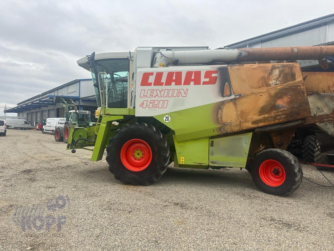 Mähdrescher typu CLAAS Lexion 420 Mercedesmotor Brandschaden hinten, Gebrauchtmaschine v Schutterzell (Obrázek 1)