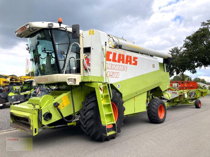 Mähdrescher typu CLAAS LEXION 450 mit SW C 660 AC, Raps, SW-Wagen, Gebrauchtmaschine v Molbergen