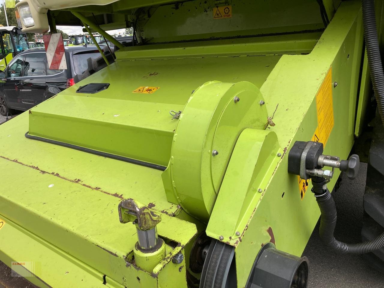 Mähdrescher Türe ait CLAAS LEXION 450 mit SW C 660 AC, Raps, SW-Wagen, Gebrauchtmaschine içinde Molbergen (resim 17)