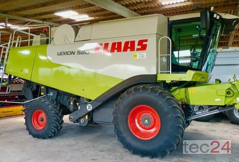 Mähdrescher Türe ait CLAAS lexion 580 mit Varioschneidwerk, Gebrauchtmaschine içinde Östringen (resim 1)