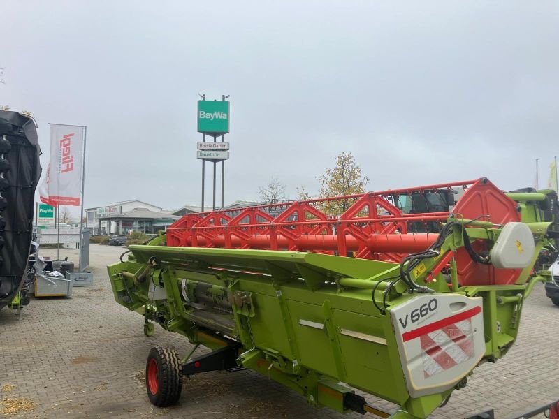 Mähdrescher Türe ait CLAAS LEXION 660 + V660 SCHNEIDWERK, Gebrauchtmaschine içinde Schwandorf (resim 4)