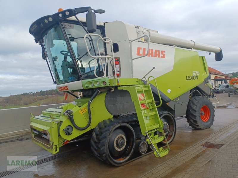 Mähdrescher des Typs CLAAS Lexion 670 TT Terratrac V 900, Gebrauchtmaschine in Langenwetzendorf (Bild 1)