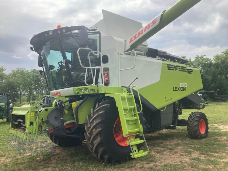 Mähdrescher typu CLAAS Lexion 670 Vollmontana 3,49 m Allrad, Gebrauchtmaschine v Schutterzell (Obrázek 1)