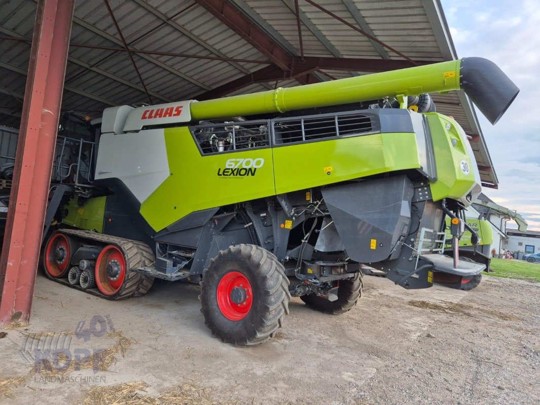 Mähdrescher des Typs CLAAS Lexion 6700 TT V-Kanal Allrad, Gebrauchtmaschine in Schutterzell (Bild 1)