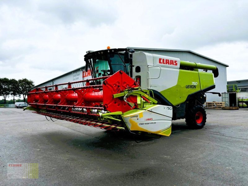 Mähdrescher типа CLAAS LEXION 750 mit SW VARIO 750 AC u. SW-Wagen, nur 1., Gebrauchtmaschine в Molbergen (Фотография 7)