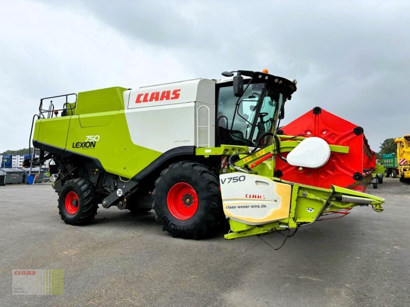 Mähdrescher van het type CLAAS LEXION 750 mit SW VARIO 750 AC u. SW-Wagen, nur 1., Gebrauchtmaschine in Molbergen (Foto 1)