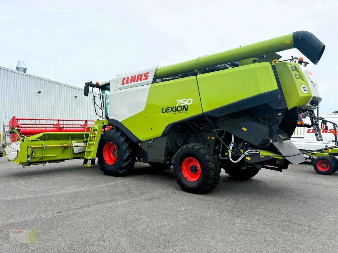 Mähdrescher tipa CLAAS LEXION 750 mit SW VARIO 750 AC u. SW-Wagen, nur 1.174 h !, Gebrauchtmaschine u Molbergen (Slika 3)