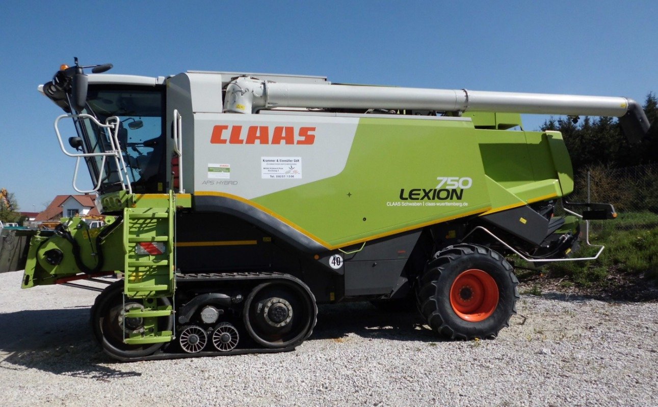 Mähdrescher des Typs CLAAS Lexion 750 TT 40 km/h, Gebrauchtmaschine in Schutterzell (Bild 1)