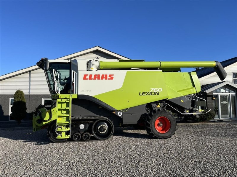 Mähdrescher Türe ait CLAAS LEXION 760 TT  APS HYBRID. TERRA TRAC og Incl. Vario V1200 Skærebord., Gebrauchtmaschine içinde Lintrup