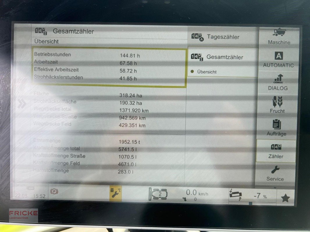 Mähdrescher des Typs CLAAS LEXION 8600 TT *SW V1080*, Gebrauchtmaschine in Demmin (Bild 10)