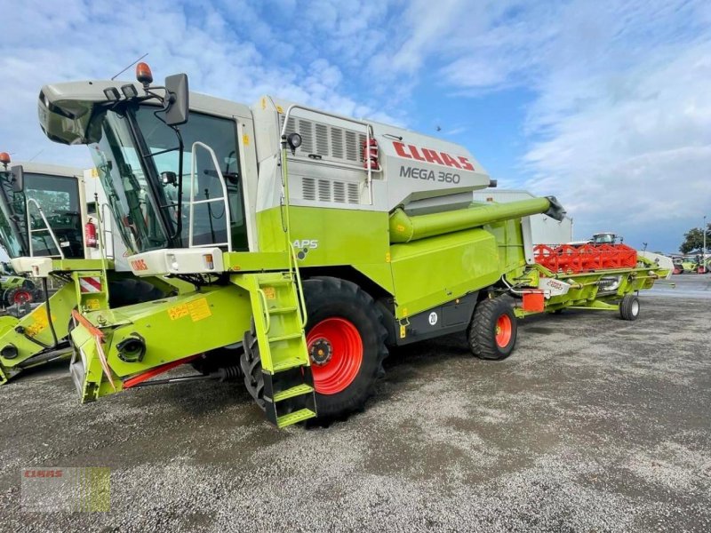 Mähdrescher typu CLAAS MEGA 360 Allrad, SW C 660 AC, SW-Wagen, Gebrauchtmaschine v Molbergen