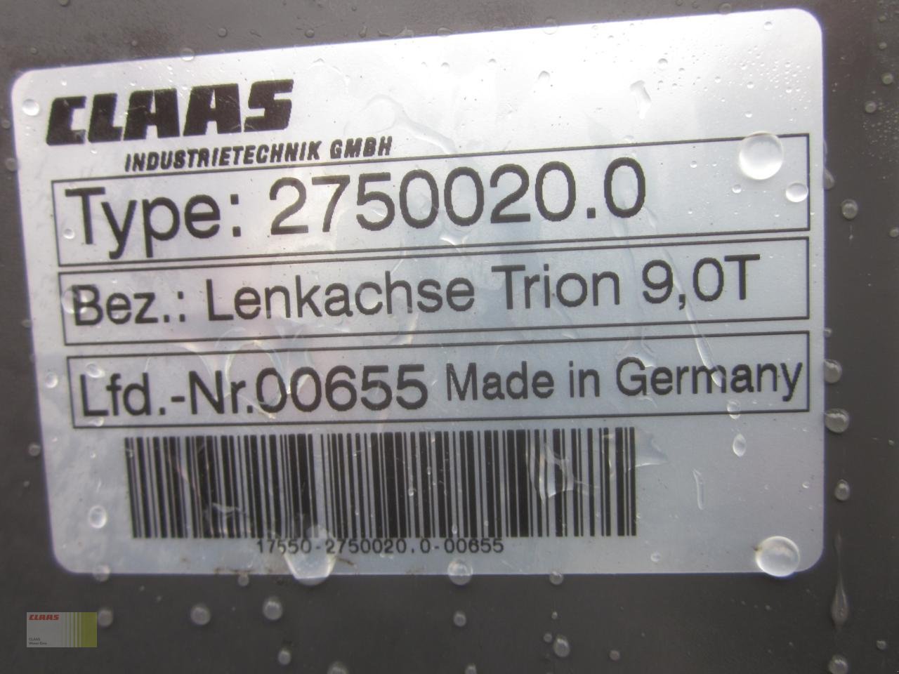 Mähdrescher des Typs CLAAS TRION 520 – 660, 710 – 750, TT, Lenkachse, Achse, verstellbar, NEU !, Neumaschine in Molbergen (Bild 6)