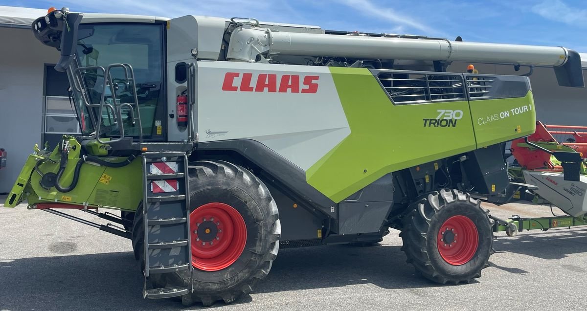 Mähdrescher des Typs CLAAS TRION 730, Vorführmaschine in Spillern (Bild 1)